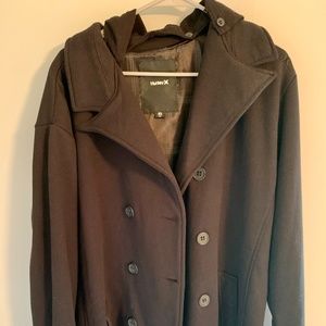 Men’s Hurley Button Up Jacket with Hood